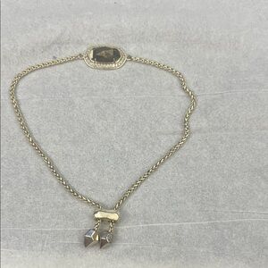 Kendra Scott Gold-Tone bracelet with Smoky Gray Faceted Stone
